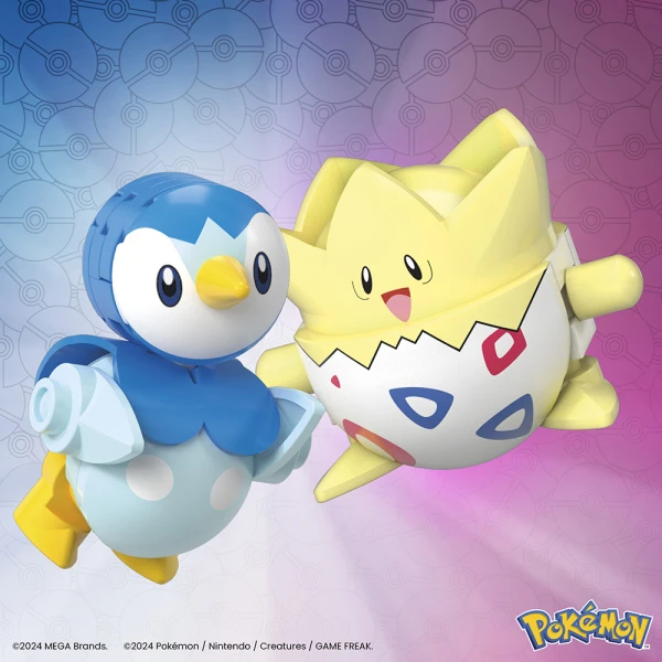 MEGA POKEMON POKEBALL 41 τεμ ΣΕΤ ΤΩΝ 2 - TOGEPI & PIPLUP