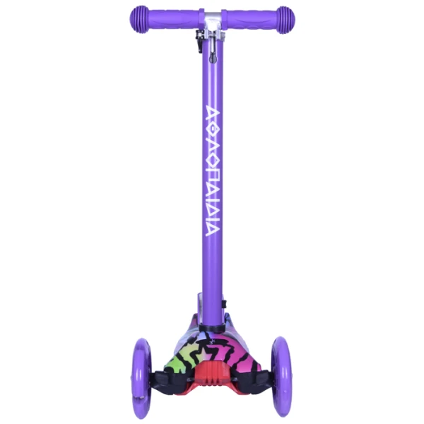 KIDS 3-WHEELS SCOOTER WITH LIGHTING WHEELS DESIGN 19 PURPLE