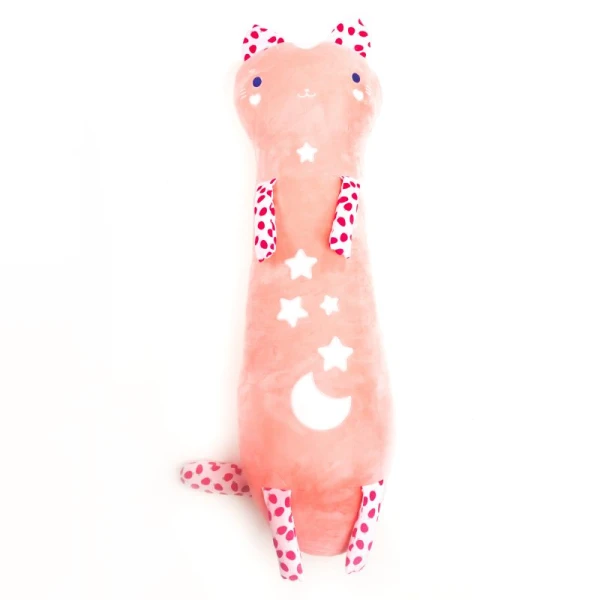 PLUSH PILLOW ORANGE CAT YUKI 80 cm