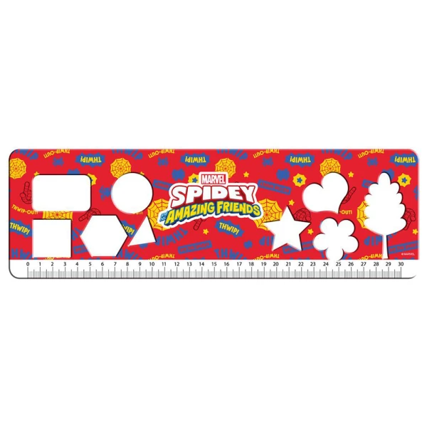 DRAWING PAD 23Χ33 cm 40 SHEETS WITH STICKERS & STENCIL SPIDEY - 2 DESIGNS