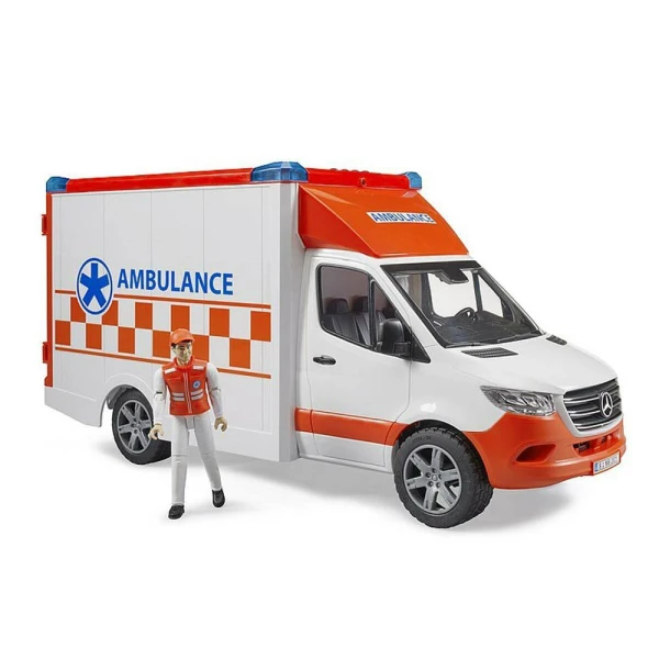 BRUDER ΑΣΘΕΝΟΦΟΡΟ MERCEDES BENZ SPRINTER ΜΕ ΟΔΗΓΟ