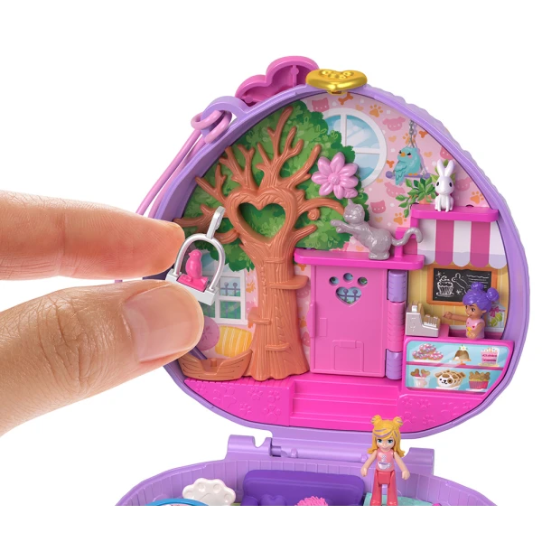 POLLY POCKET POLLY\'S WORLD - SET HEDGEHOG COFFEE SHOP