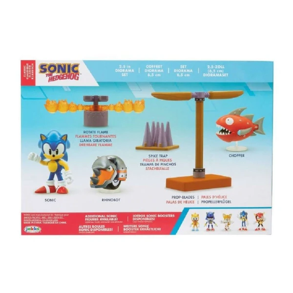 SONIC THE HEDGEHOG DIORAMA WITH 6.5 cm FIGURES
