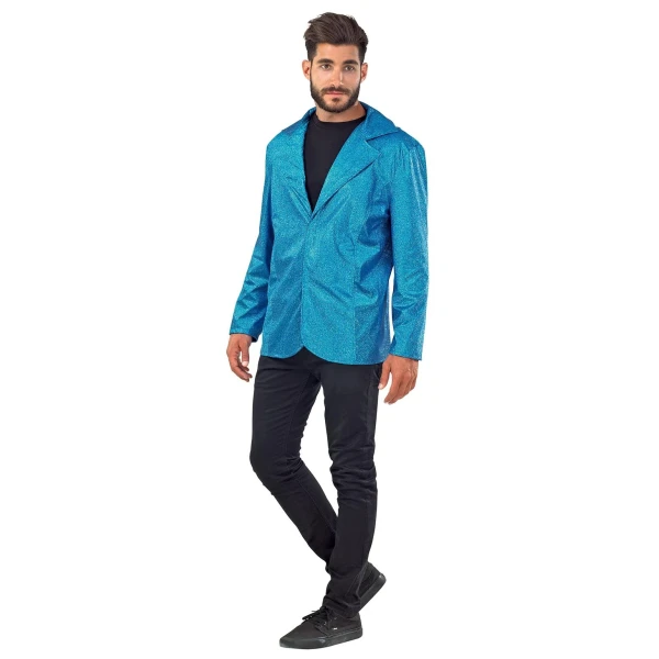 ΑΠΟΚΡΙΑΤΙΚΗ ΣΤΟΛΗ ΣΑΚΑΚΙ DISCO ΜΠΛΕ ONE SIZE
