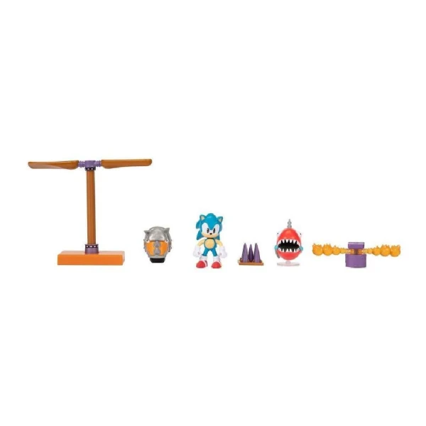 SONIC THE HEDGEHOG DIORAMA WITH 6.5 cm FIGURES