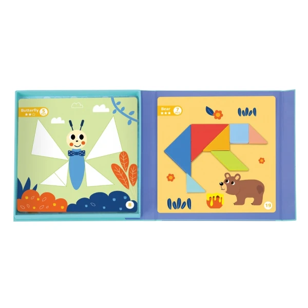 WOODEN MAGNETIC TANGRAM PLAY