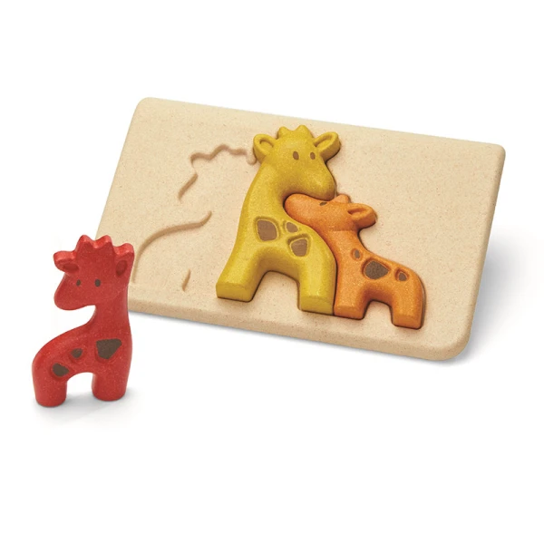 PLAN TOYS WOODEN PUZZLE WITH GIRAFFE