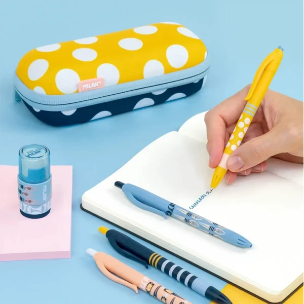 MILAN ERASER WITH SHARPENER EXTENSION SWIMS - 4 DESIGNS