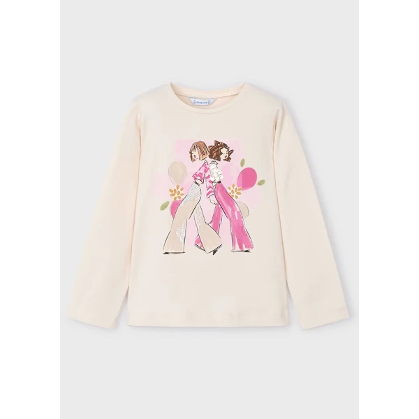 MAYORAL LONG SLEEVES BLOUSE BEIGE LIGHT