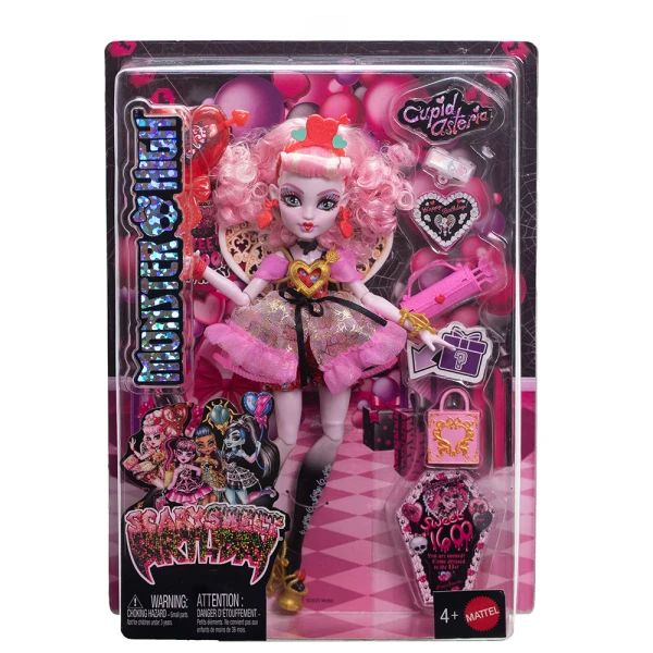 MONSTER HIGH ΚΟΥΚΛΑ HIGH SCARY SWEET BIRTHDAY - CUPID ASTERIA