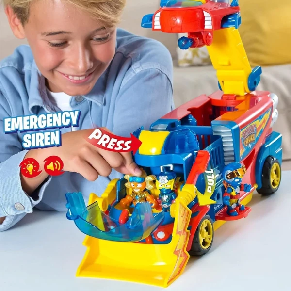 SUPERTHINGS VEHICLE WITH LIGHTS AND SOUNDS 2 IN 1 RESCUE TRUCK FORS AGES 3+