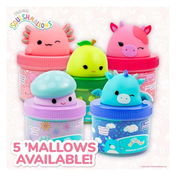 SQUISHMALLOWS ΑΡΩΜΑΤΙΚΟ CLOUD SLIME ΜΕ TOPPER ΣΕ ΒΑΖΑΚΙ W1 - ARCHIE THE AXOLOTL
