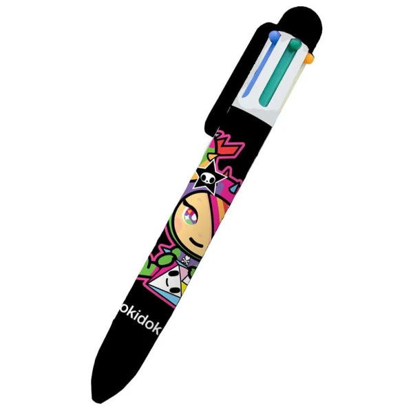 PEN WITH 6 COLORS TOKIDOKI  - 2 DESIGNS