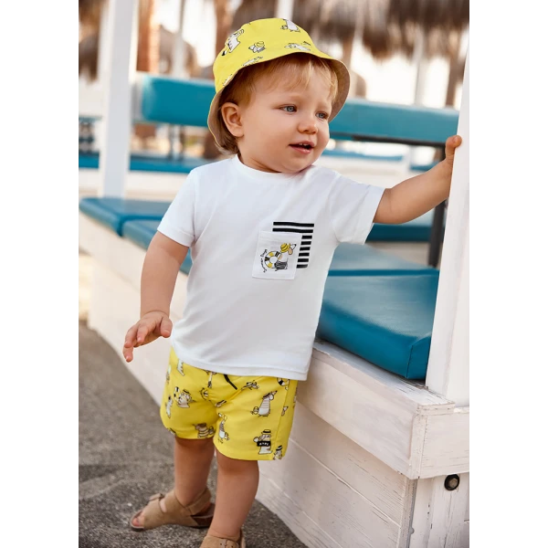 MAYORAL SET BEACH BLOUSE LEMON