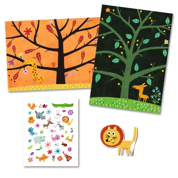 DJECO I CREATE STICKERS SAVANNA