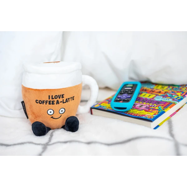 PUNCHKINS PLUSH HAPPY COFFEE CUP 