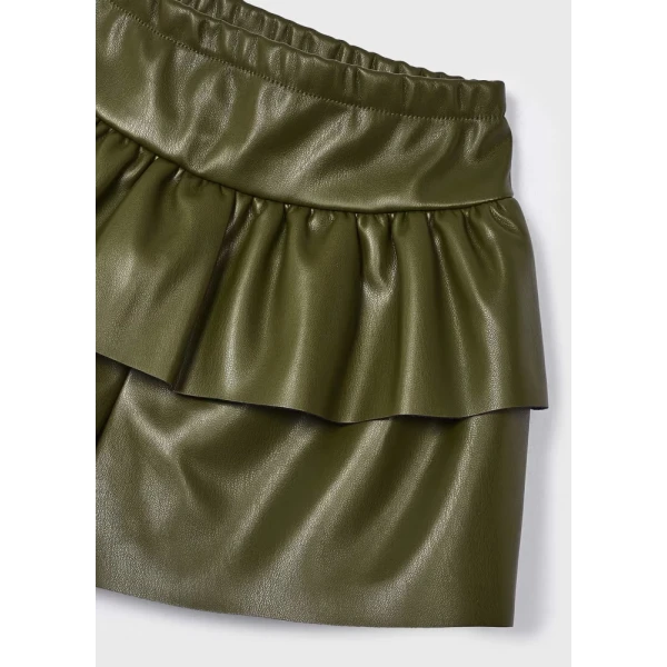 MAYORAL SKIRT TROUSERS LEATHERETTE GREEN