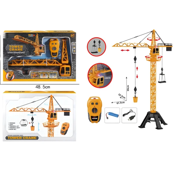 REMOTE CONTROL TOWER CRANE HEIGHT 99CM.