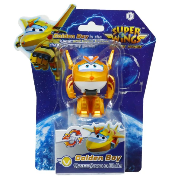 SUPER WINGS ELECTRIC HEROES TRANSFORM A BOT - GOLDEN BOY