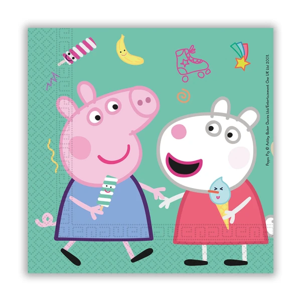 ΧΑΡΤΟΠΕΤΣΕΤΕΣ 2 ΦΥΛΛΑ 33Χ33 εκ. 20 τεμ. PEPPA PIG MESSY PLAY