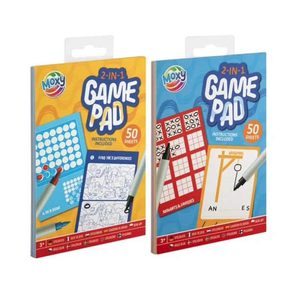 GAME PAD ΜΕ 2 ΠΑΙΧΝΙΔΙΑ ΚΑΙ 50 A6 ΦΥΛΛΑ - 2 ΣΧΕΔΙΑ