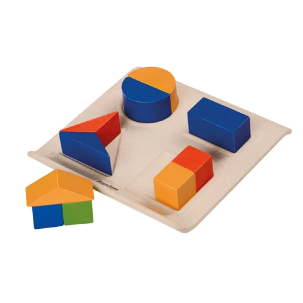 ΞΥΛΙΝΟ ΠΑΙΧΝΙΔΙ PLAN TOYS ΒΑΣΗ ΜΕ ΣΧΗΜΑΤΑ