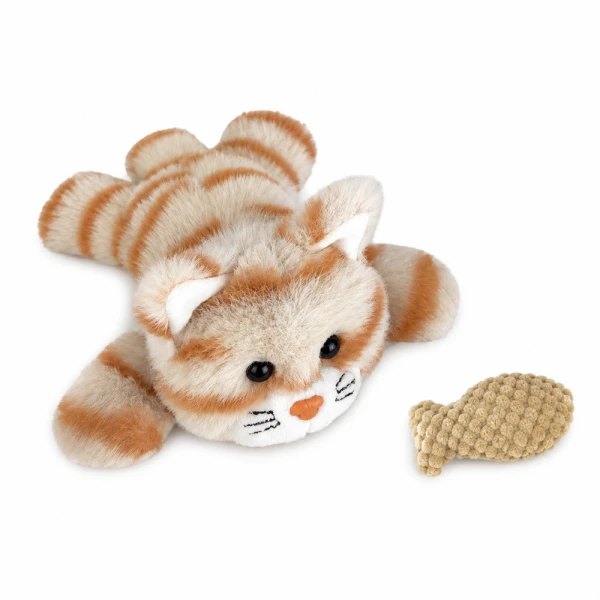 PLUSH CAT IN PURPLE CAGE(DAMAGED PACKAGING)