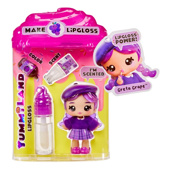YUMMILAND LIPGLOSS ΚΟΥΚΛΑ - GRETA GRAPE