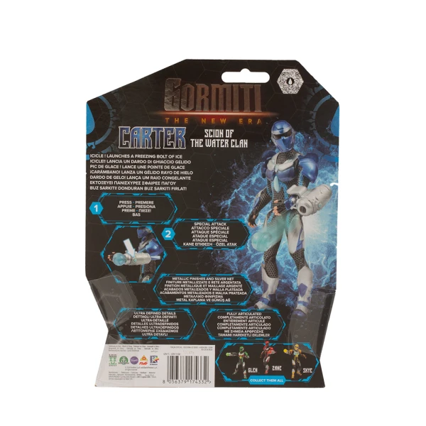 GORMITI THE NEW ERA - FIGURE SCION 15 cm CARTER WITH ACCESSORIES AND FEATURES