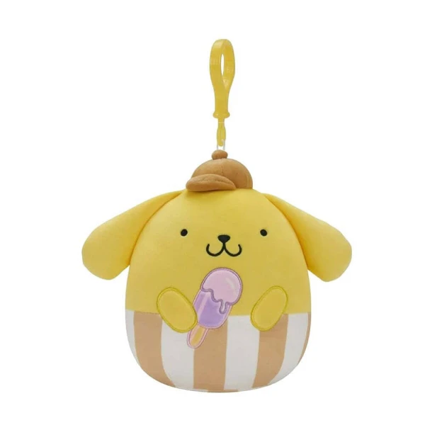 SQUISHMALLOWS SANRIO PLUSH KEYCHAIN 9 cm. FOOD TRUCK TREATS - POMPOMPURIN