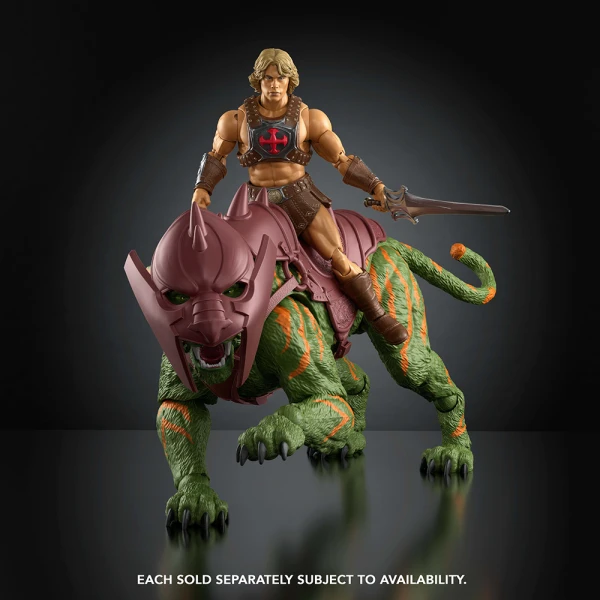MASTERS OF THE UNIVERSE COLLECTIBLE BATTLE CAT WITH ACCESSORIES