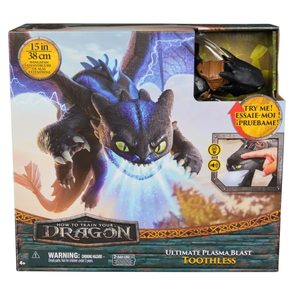DRAGONS FIRE BREATHING TOOTHLESS
