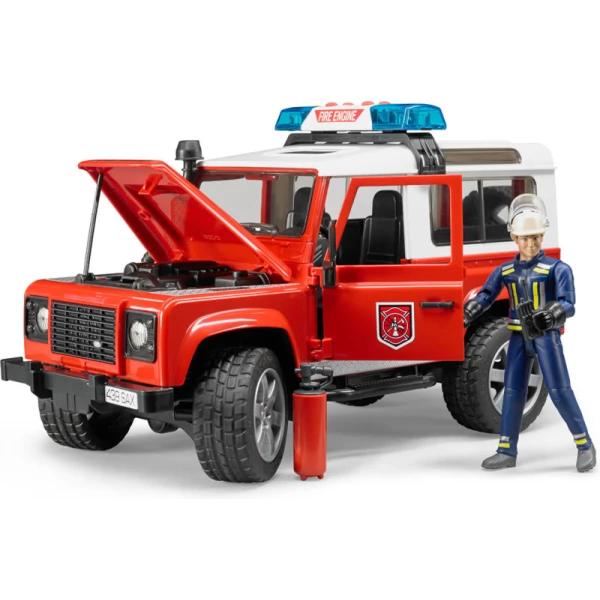 BRUDER ΠΥΡΟΣΒΕΣΤΙΚΟ LAND ROVER STATION WAGON ΜΕ ΠΥΡΟΣΒΕΣΤΗ