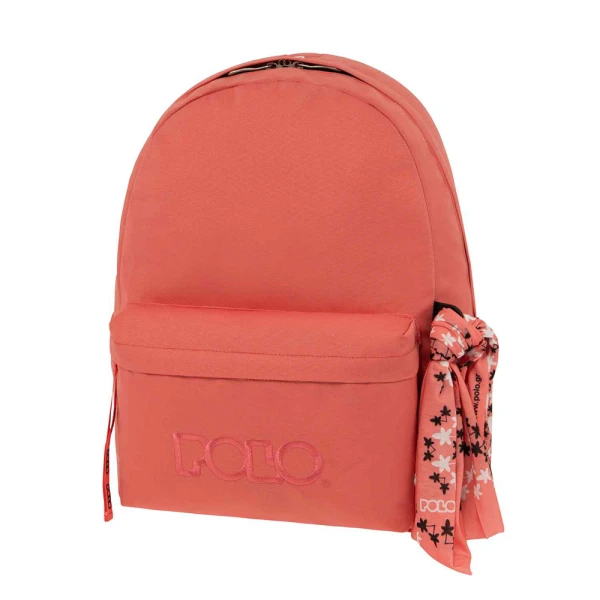POLO ΣΑΚΙΔΙΟ ORIGINAL SCARF ΜΕ ΜΑΝΤΗΛΙ 2023 - ΡΟΖ