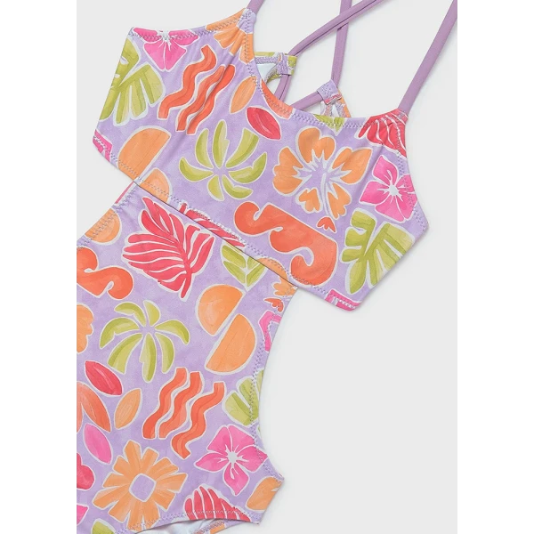 MAYORAL SWIMSUIT PRINTED LILAC 