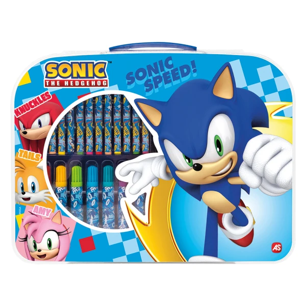 AS ART CASE ΣΕΤ ΖΩΓΡΑΦΙΚΗΣ SONIC THE HEDGEHOG ΓΙΑ 3+ ΧΡΟΝΩΝ