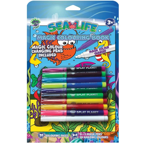 SPLAT PLANET MAGIC SEA LIFE COLOURING BOOK