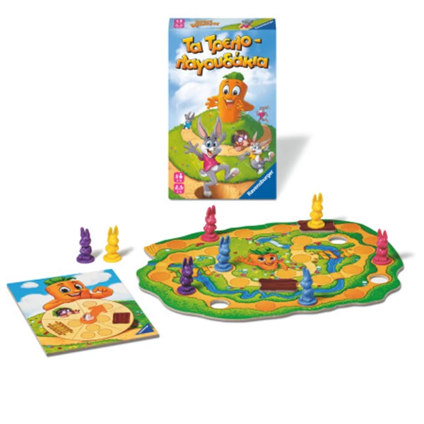 RAVENSBURGER TRAVEL BOARD GAME CRAZY BUNNIES