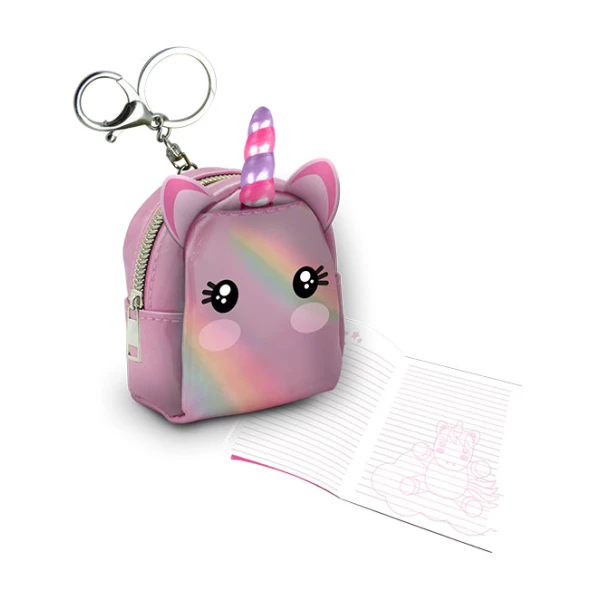 MINI BAG KEYRING WITH PEN SWEET DREAMS - 3 COLOURS