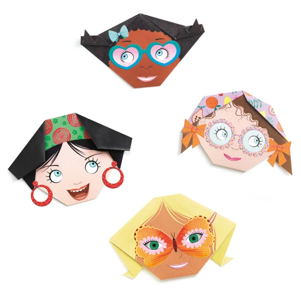 DJECO CREATE ORIGAMI GIRLS FACES