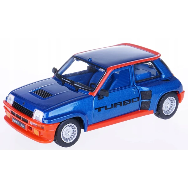BBURAGO 1:24 RENAULT 5 TURBO BLUE RED