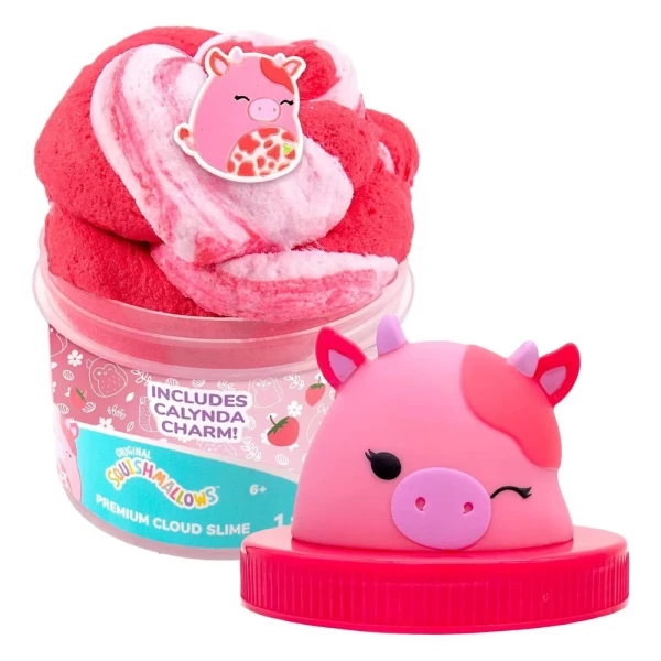 SQUISHMALLOWS ΑΡΩΜΑΤΙΚΟ CLOUD SLIME ΜΕ TOPPER ΣΕ ΒΑΖΑΚΙ W1 - CALYNDA THE COW