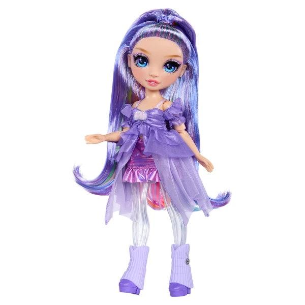 RAINBOW HIGH SHIMMERS ΚΟΥΚΛΑ ΜΟΔΑΣ ΚΑΙ SLIME VIOLET