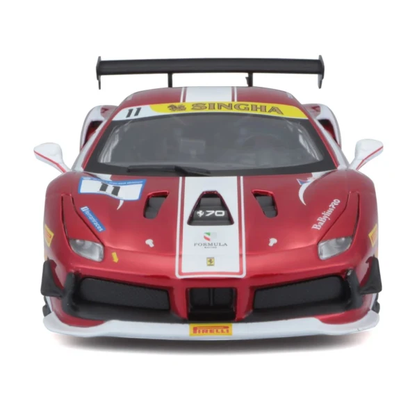BBURAGO 1:24 RACE FERRARI 488 CHALLENGE RED