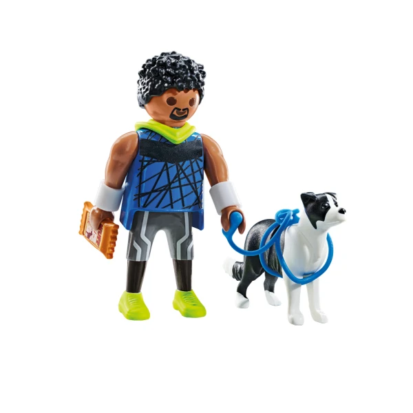 PLAYMOBIL MY LIFE JOGGER WITH BORDER COLLIE