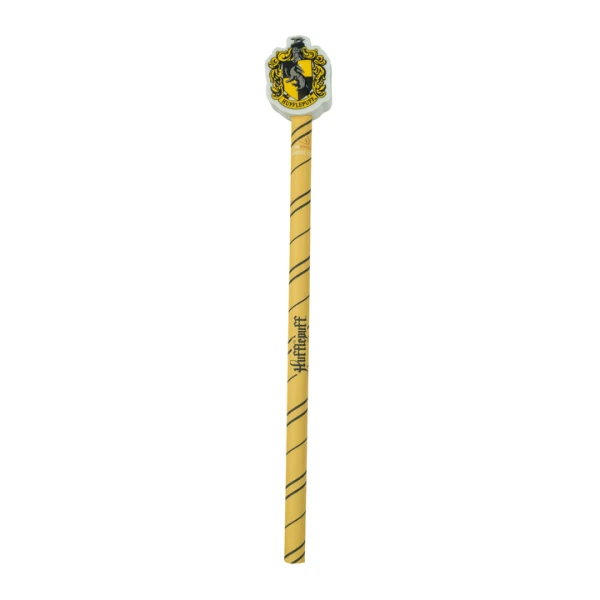 HARRY POTTER PENCIL WITH ERASER HUFFLEPUFF YELLOW