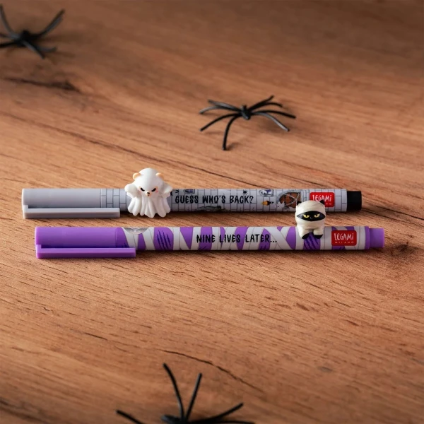 LEGAMI SET OF 2 ERASABLE HALLOWEEN GEL PENS  TRICK OR TREAT