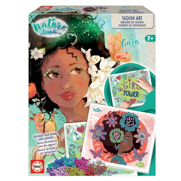 EDUCA NATURE FRIENDS SEQUIN ART