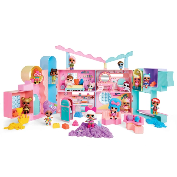 LOL SURPRISE SQUISH SAND MAGIC HOUSE WITH TOT SISTER