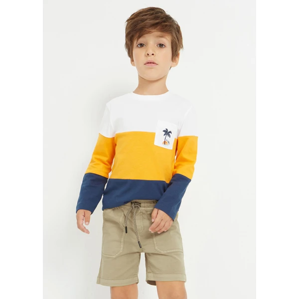 MAYORAL JOGGER BERMUDA PANTS DARK BEIGE